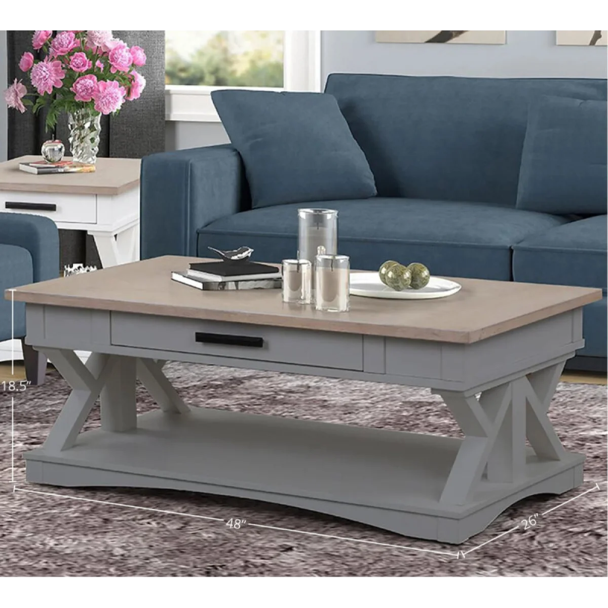 Americana Modern – Dove Cocktail Table Cocktail & Coffee Tables Cocktail & Coffee Tables 7