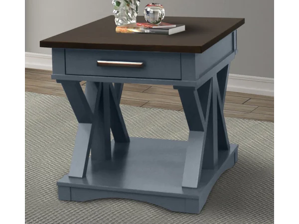 Americana Modern – Denim End Table End tables blue