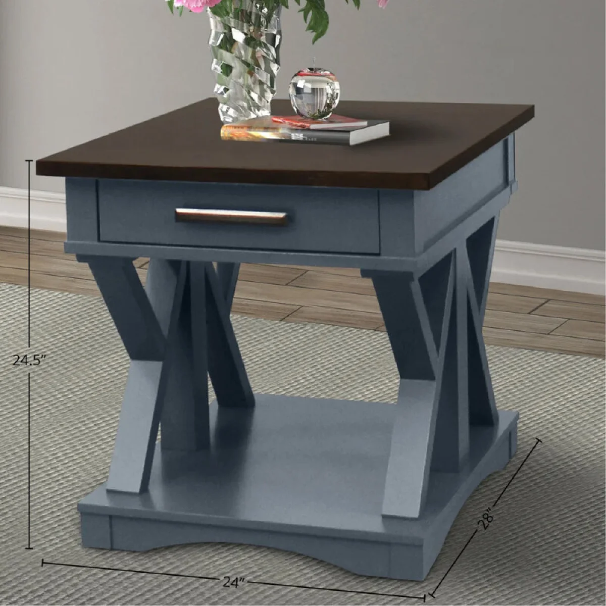 Americana Modern – Denim End Table End tables blue 7