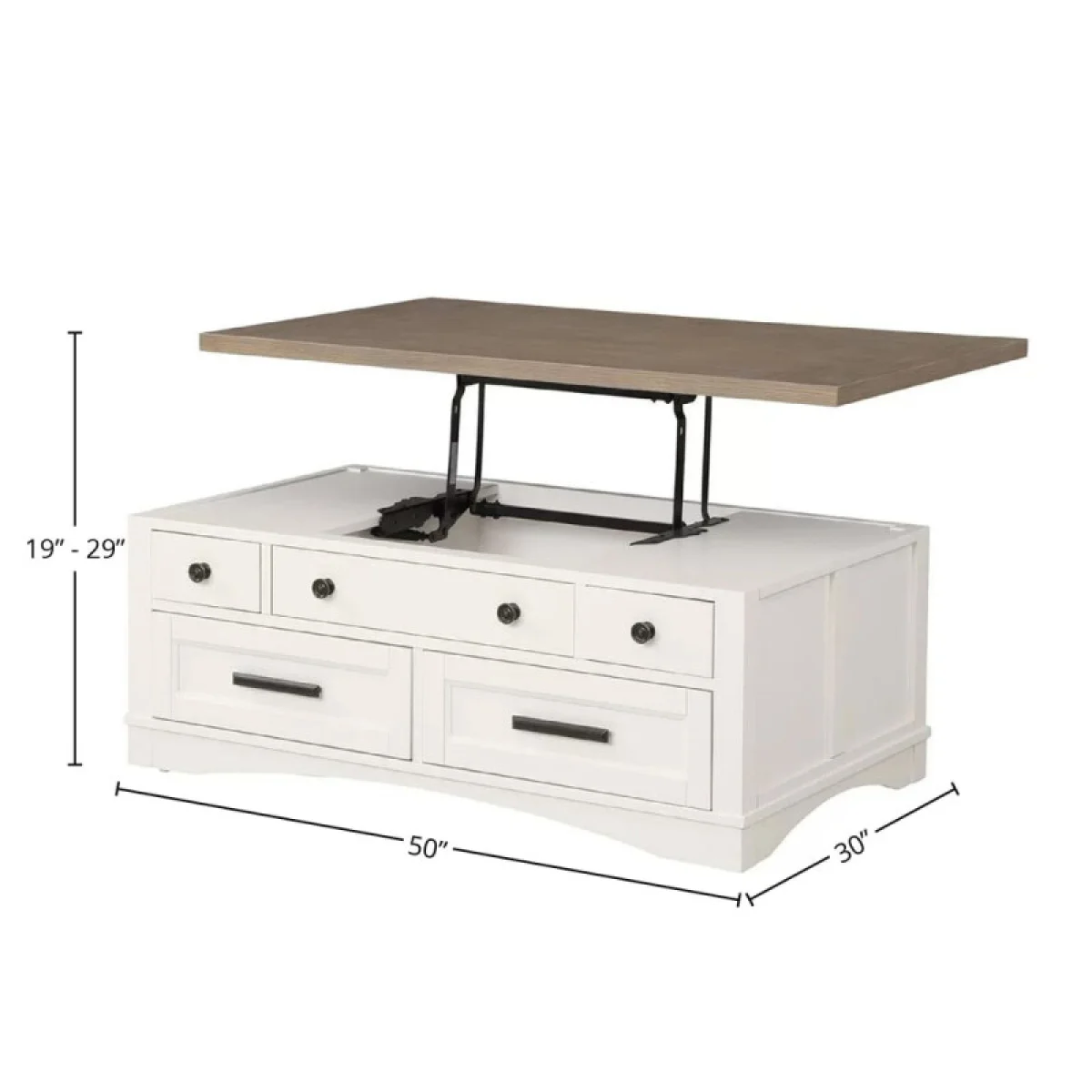 Americana Modern – Cotton Cocktail Table With Lift Top Cocktail & Coffee Tables Cocktail & Coffee Tables 8