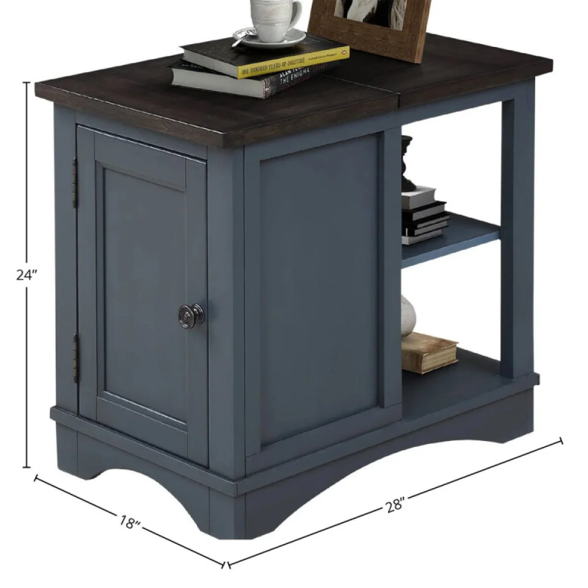 Americana Modern – Denim Chairside Table Chairside Tables blue 7