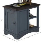 Americana Modern – Denim Chairside Table Chairside Tables blue 13