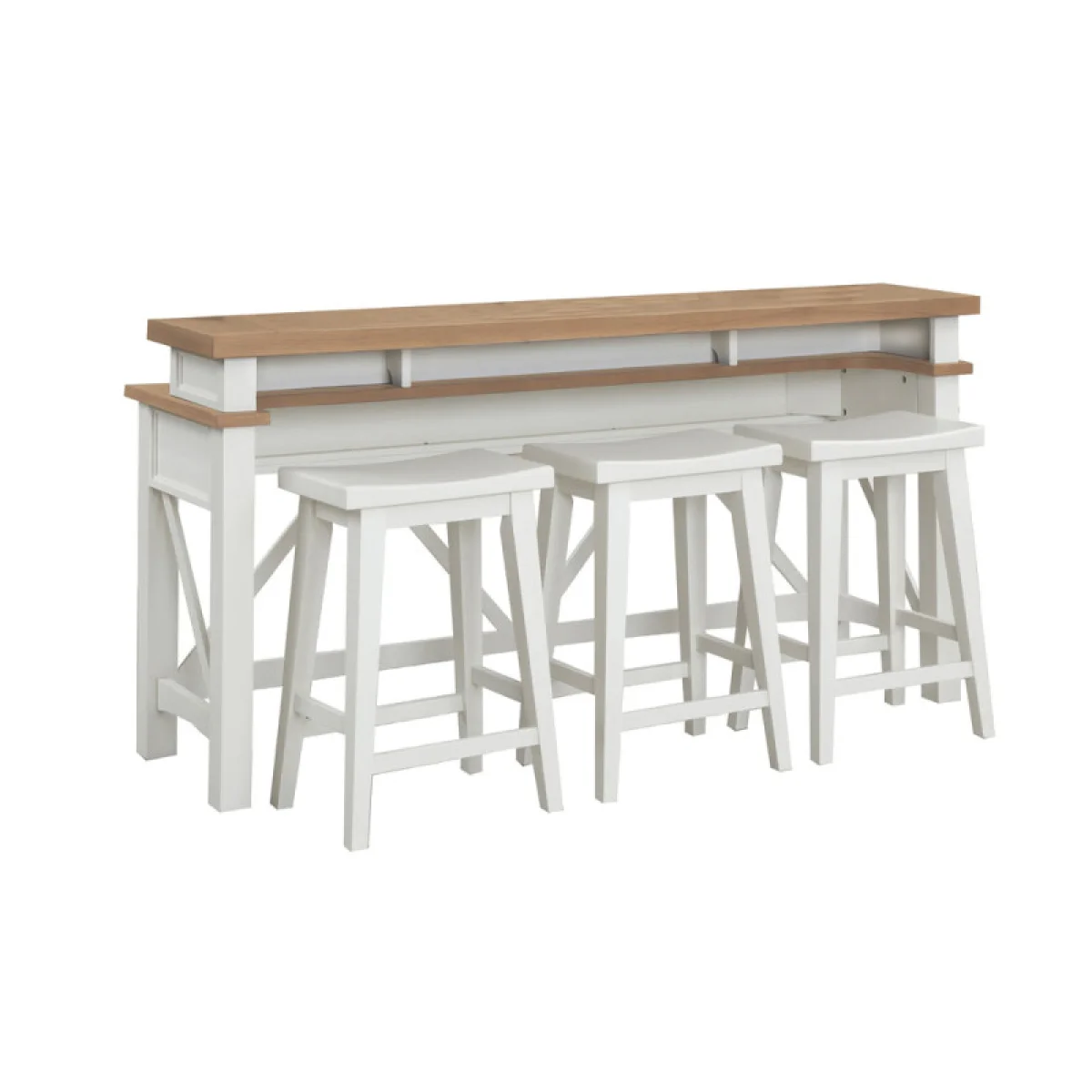 Americana Modern – Cotton Everywhere Console With 3 Stools Console Tables Console Sofas 8