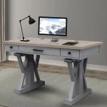 Americana Modern – Dove 56 In. Power Lift Desk (from 23 In. To 48.5 In.) (ame#256t And Lift#200wht) Desks Desks 9