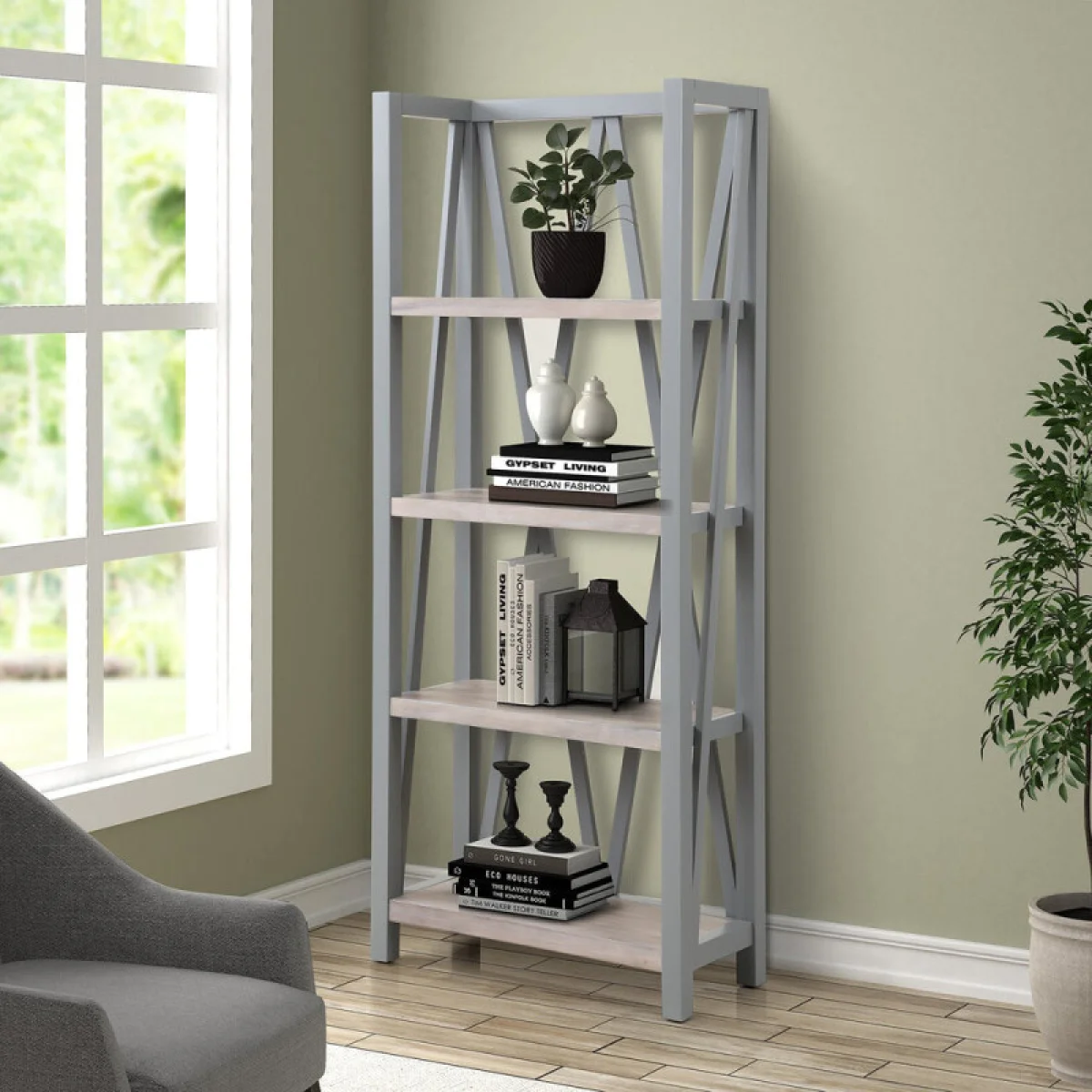 Americana Modern – Dove Etagere Bookcase Bookcases Bookcases 4