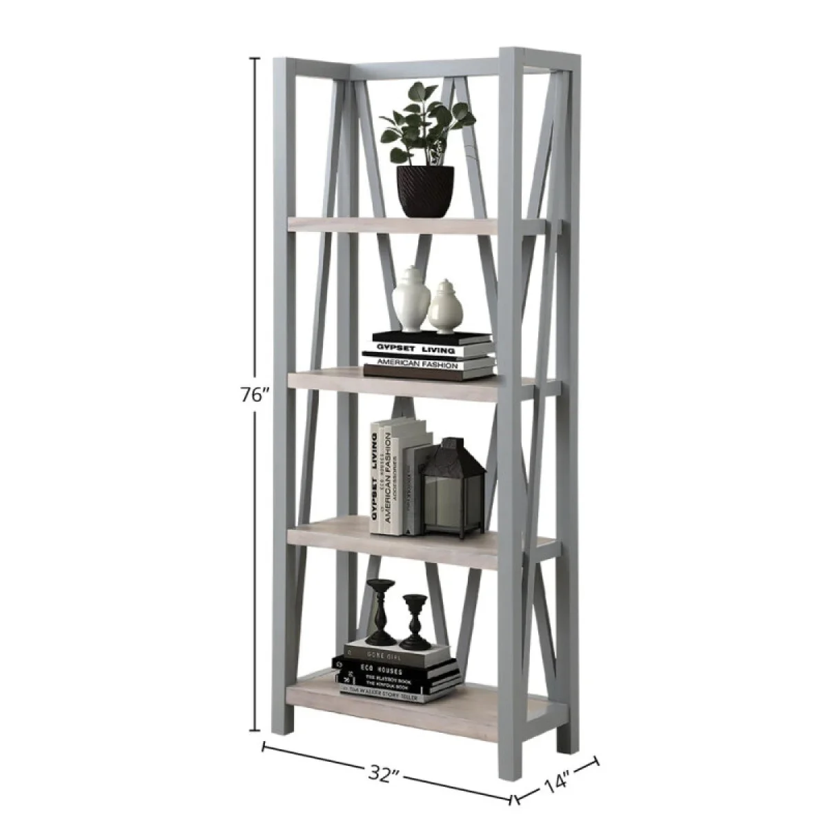 Americana Modern – Dove Etagere Bookcase Bookcases Bookcases 6