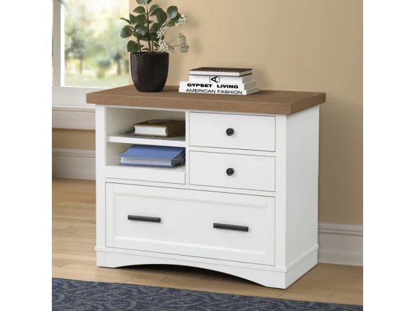 Americana Modern – Cotton Functional File With Power Center Office Storage Cotton