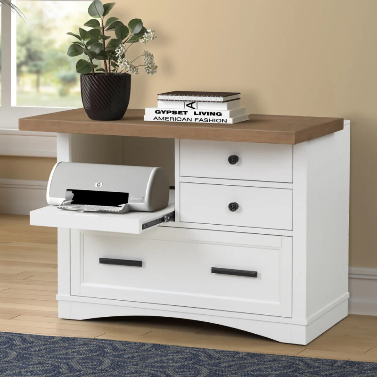 Americana Modern – Cotton Functional File With Power Center Office Storage Cotton 7