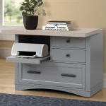Americana Modern – Dove Functional File With Power Center Office Storage Dove 13