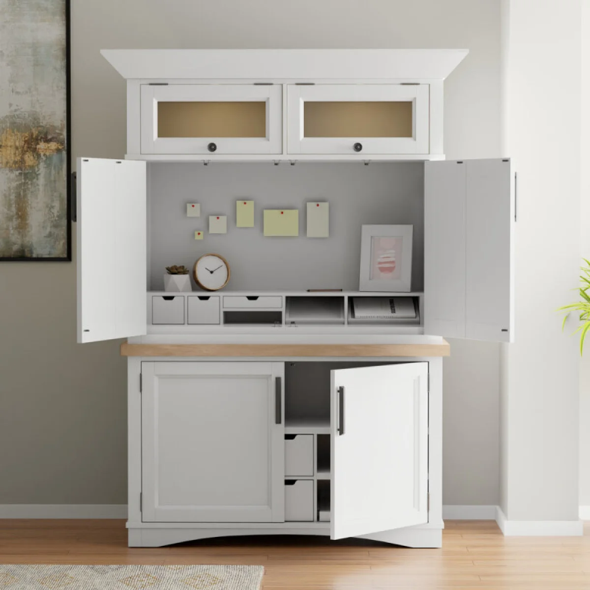 Americana Modern – Cotton Workstation With Led Light Office Storage Cotton 6