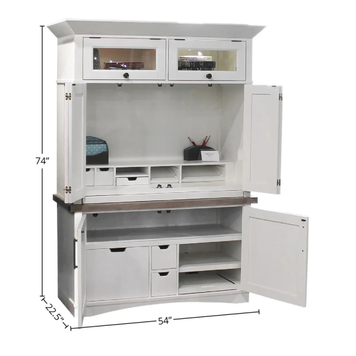 Americana Modern – Cotton Workstation With Led Light Office Storage Cotton 7