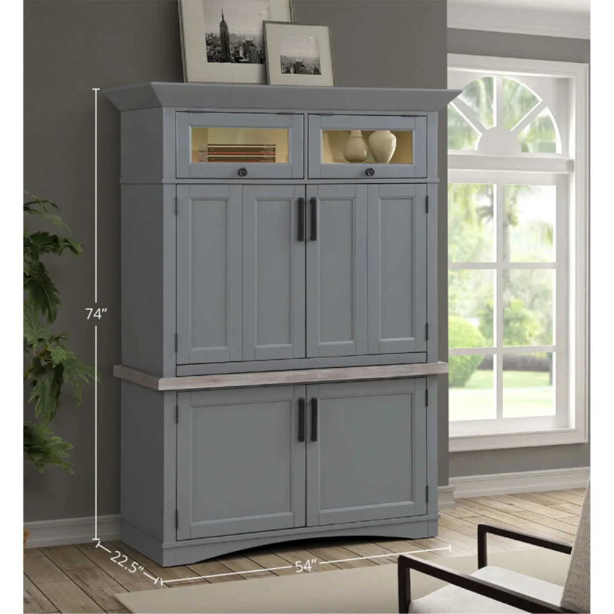 Americana Modern – Dove Workstation With Led Light Office Storage Dove 12