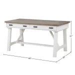 Americana Modern – Cotton 60 In. Writing Desk Desks Cotton 13