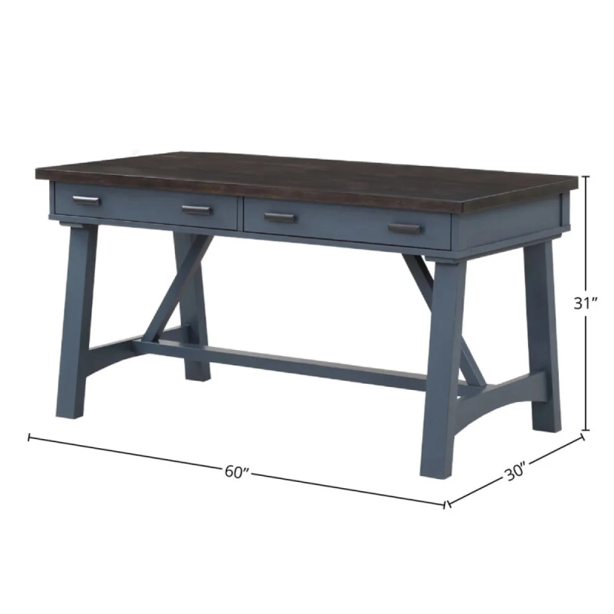 Americana Modern – Denim 60 In. Writing Desk Desks blue 7