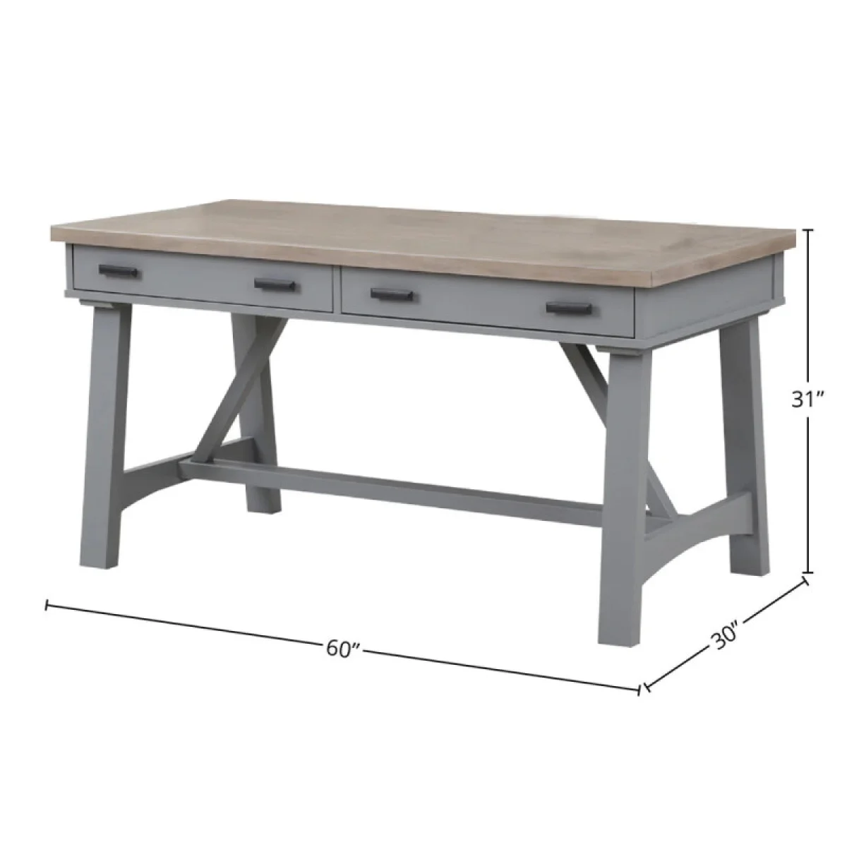 Americana Modern – Dove 60 In. Writing Desk Desks Desks 7