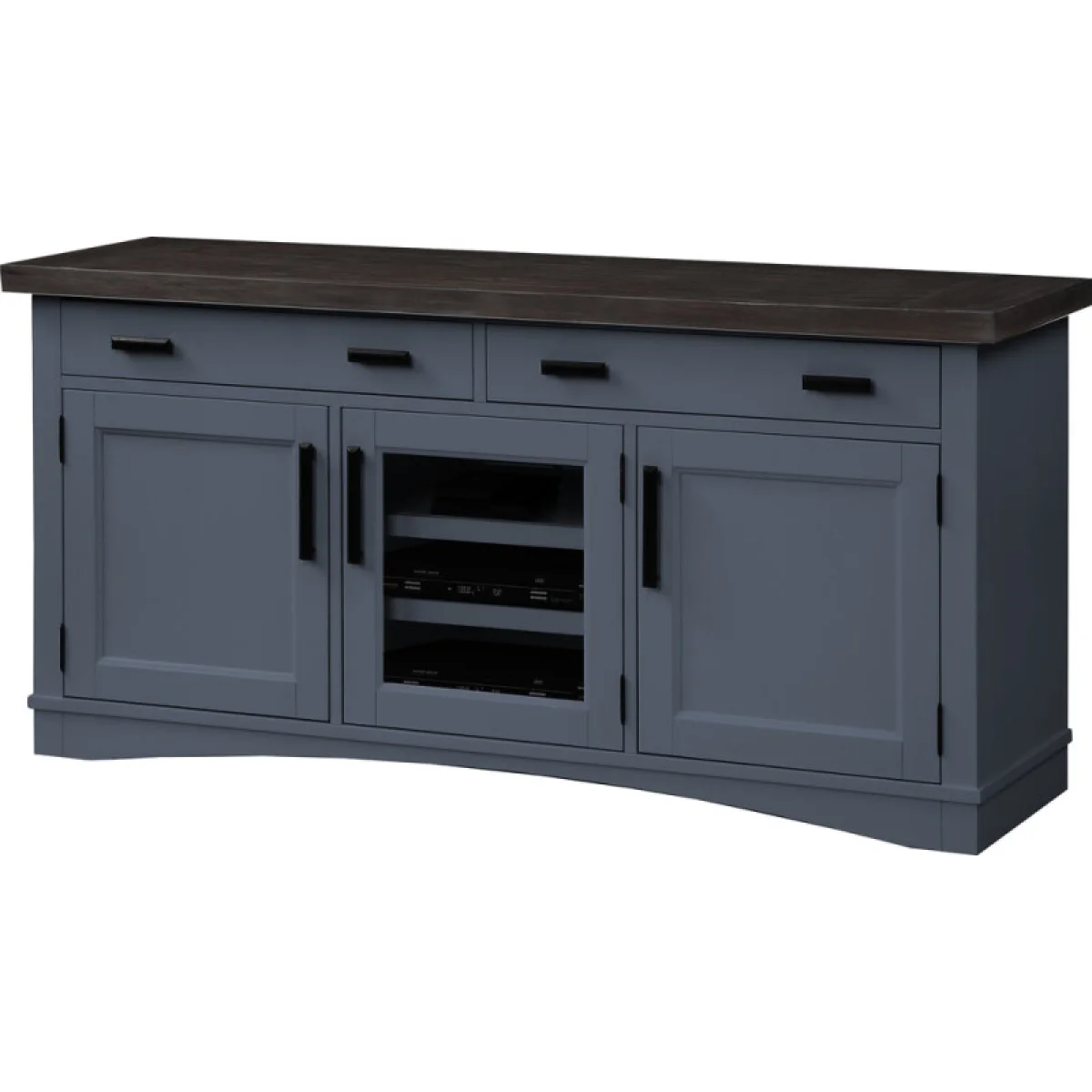 Americana Modern – Denim 63 In. Tv Console Entertainment Stands blue 6