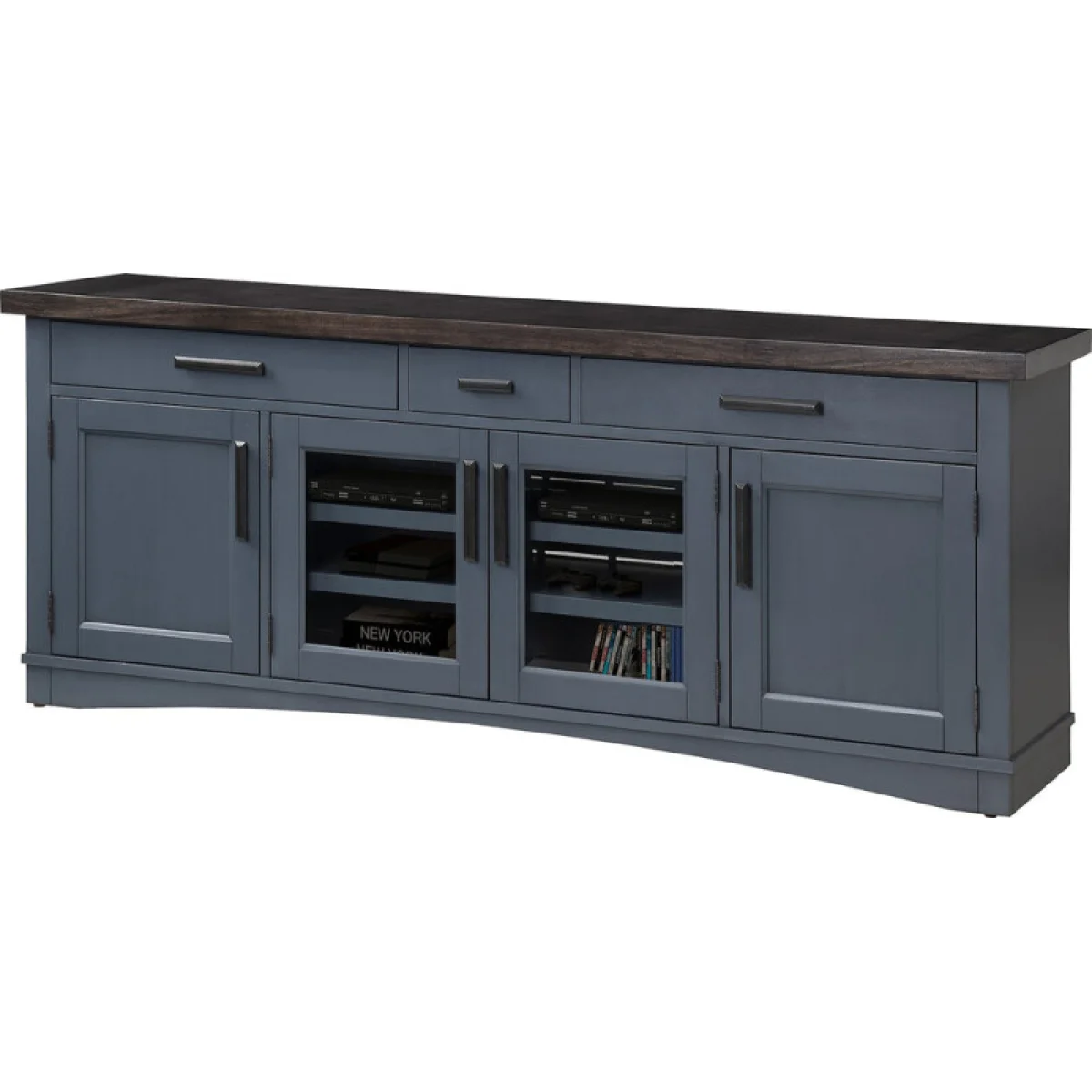 Americana Modern – Denim 76 In. Tv Console Entertainment Stands blue 6