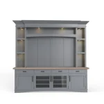 Americana Modern – Dove 92 In. Tv Console With Hutch, Backpanel And Led Lights Entertainment Stands Dove 14