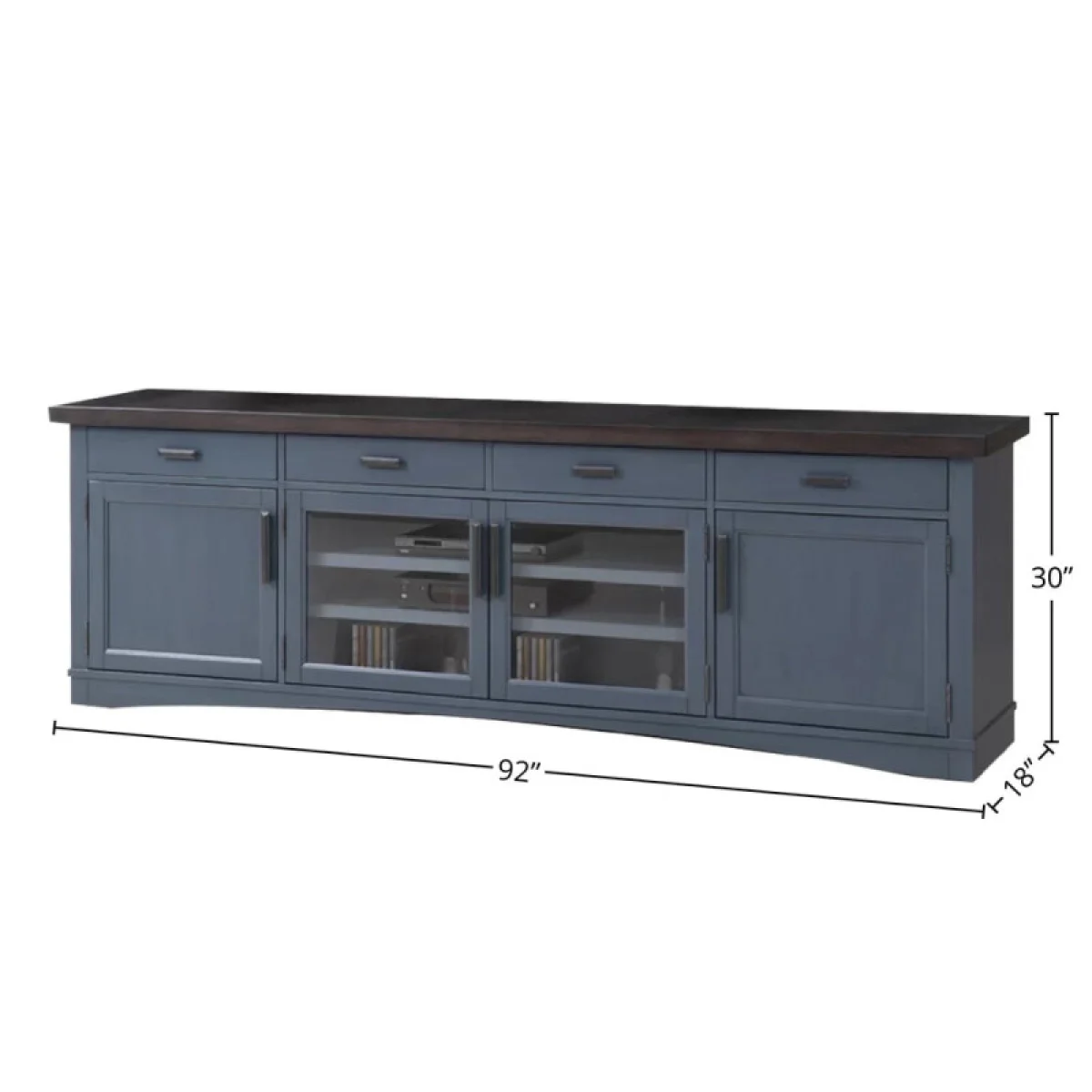 Americana Modern – Denim 92 In. Tv Console Entertainment Stands blue 6