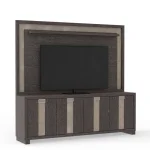 Ascent 90 In. Tv Console With Hutch And Back Panel Entertainment Stands Brown 20