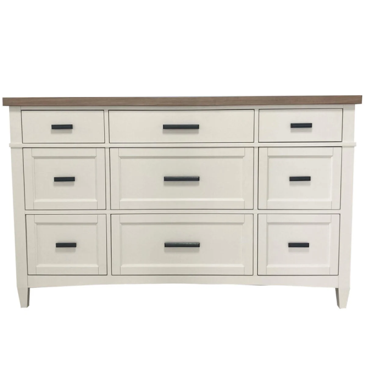 Americana Modern Bedroom 9 Drawer Dresser Dressers Cotton With Weathered Natural Top 7