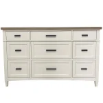 Americana Modern Bedroom 9 Drawer Dresser Dressers Cotton With Weathered Natural Top 14