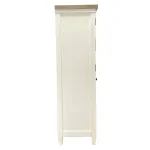 Americana Modern Bedroom 2 Door Chest With 7 Drawers And Work Station Office Storage Cotton With Weathered Natural Top 27