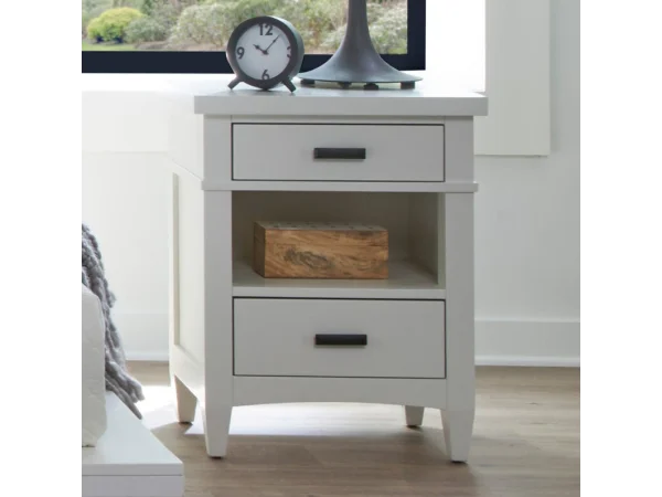 Americana Modern Bedroom 2 Drawer Nightstand Nightstands Cotton