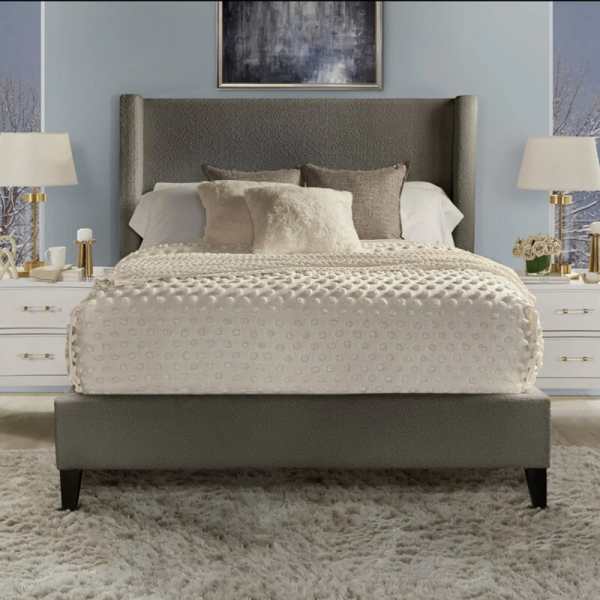 Angel – Himalaya Charcoal Queen Bed 5/0 Beds Beds 4