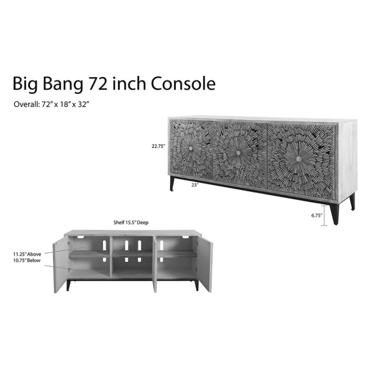 Big Bang 72 In. Console Accent Furniture Accent Furniture 12
