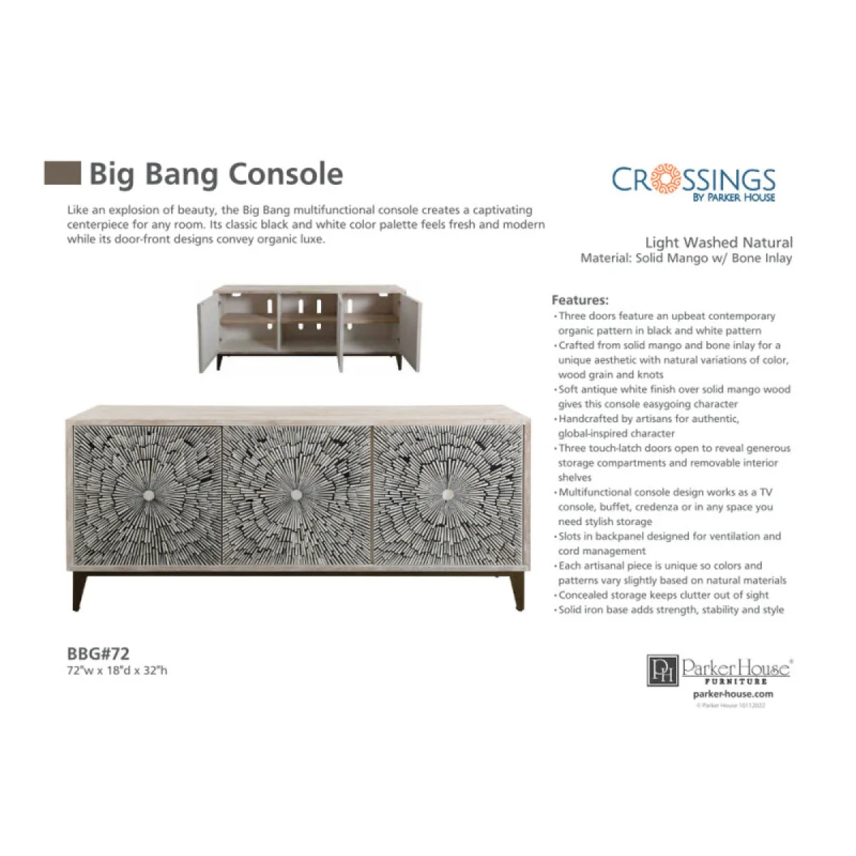 Big Bang 72 In. Console Accent Furniture Accent Furniture 13