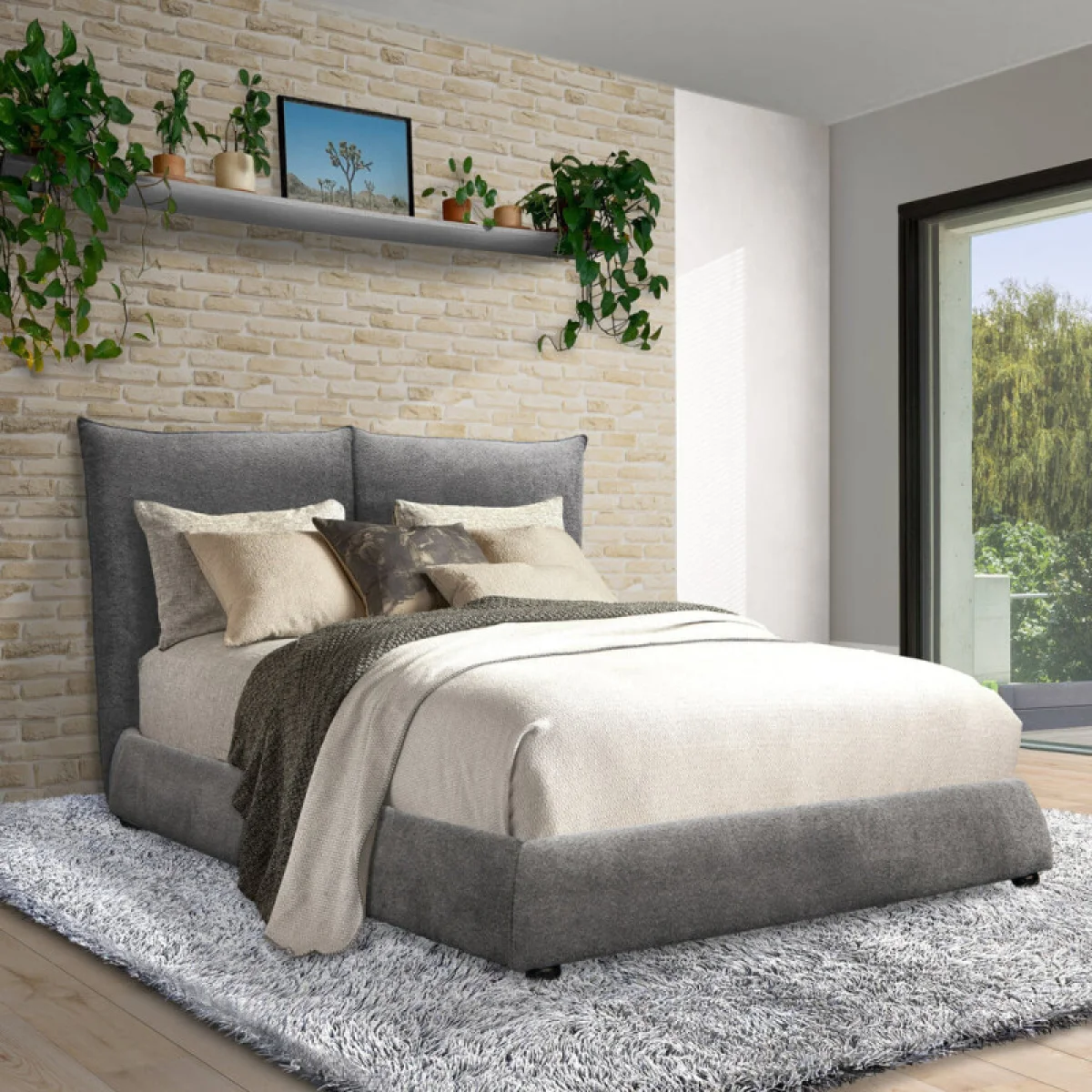 Cumulus – Cozy Charcoal King Bed 6/6 Beds Beds 4