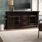 Bella 67 In. Tv Console With Power Center Entertainment Stands Brown 15