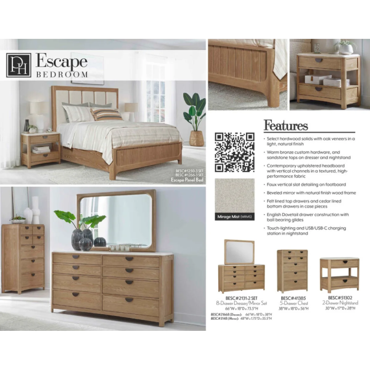 Escape King Panel Bed Beds Beds 13