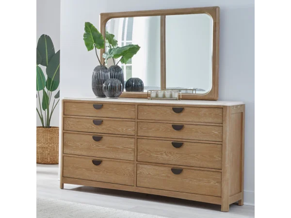 Escape Eight-drawer Dresser And Mirror Dressers Brown