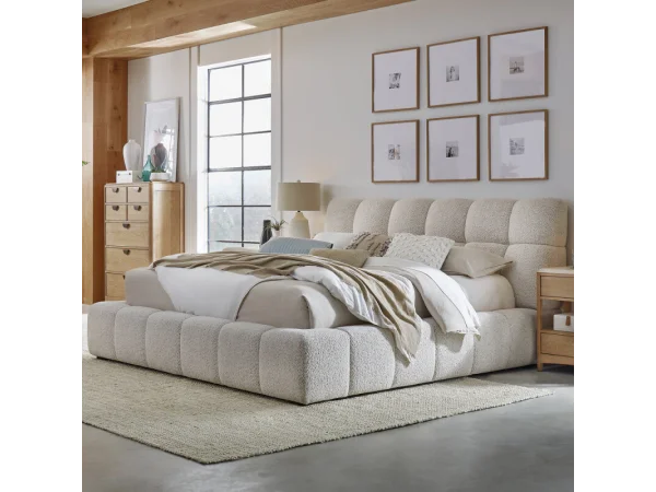 Escape Queen Upholstered Bed – Fluffy River Rock Beds Beds