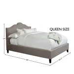 Jamie – Falstaff Queen Bed 5/0 (grey) Beds Beds 14
