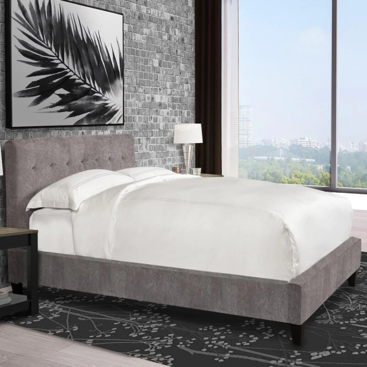 Jody – Cornflower Queen Bed 5/0 (grey) Beds Beds 4
