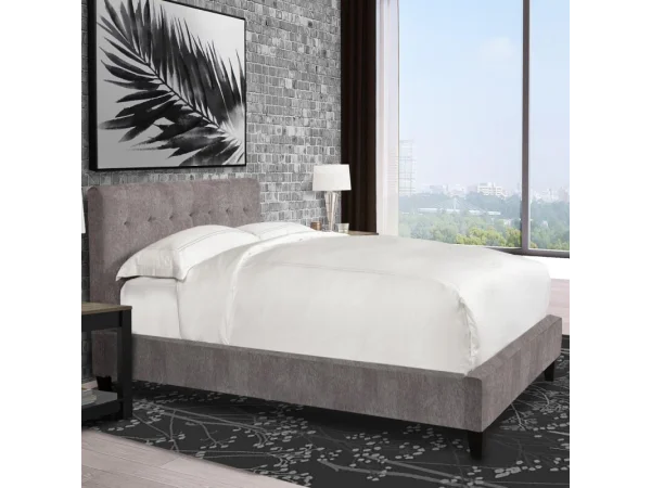 Jody – Cornflower Queen Bed 5/0 (grey) Beds Beds