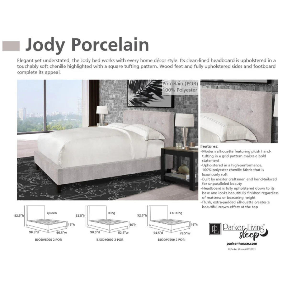 Jody – Porcelain Queen Bed 5/0 (natural) Beds Beds 8