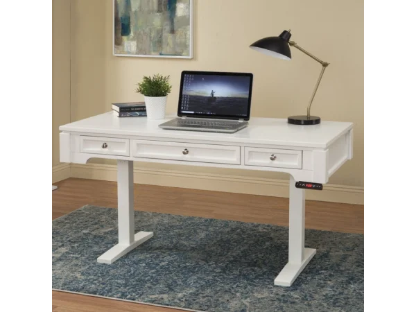 Boca 57 In. Power Lift Desk (from 29 In. To 55 In.) (boc#257t And Lift#200wht) Desks black
