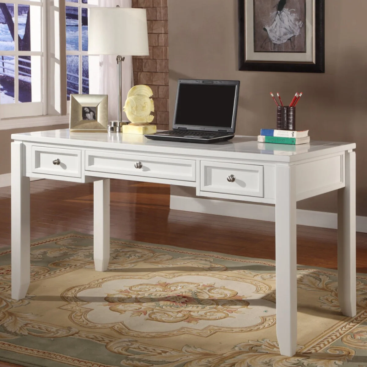 Boca 57 In. Writing Desk Desks black 4