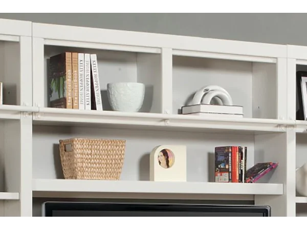 Boca 56 In. Bookcase Bridge, Shelf And Back Panel Bookcases black