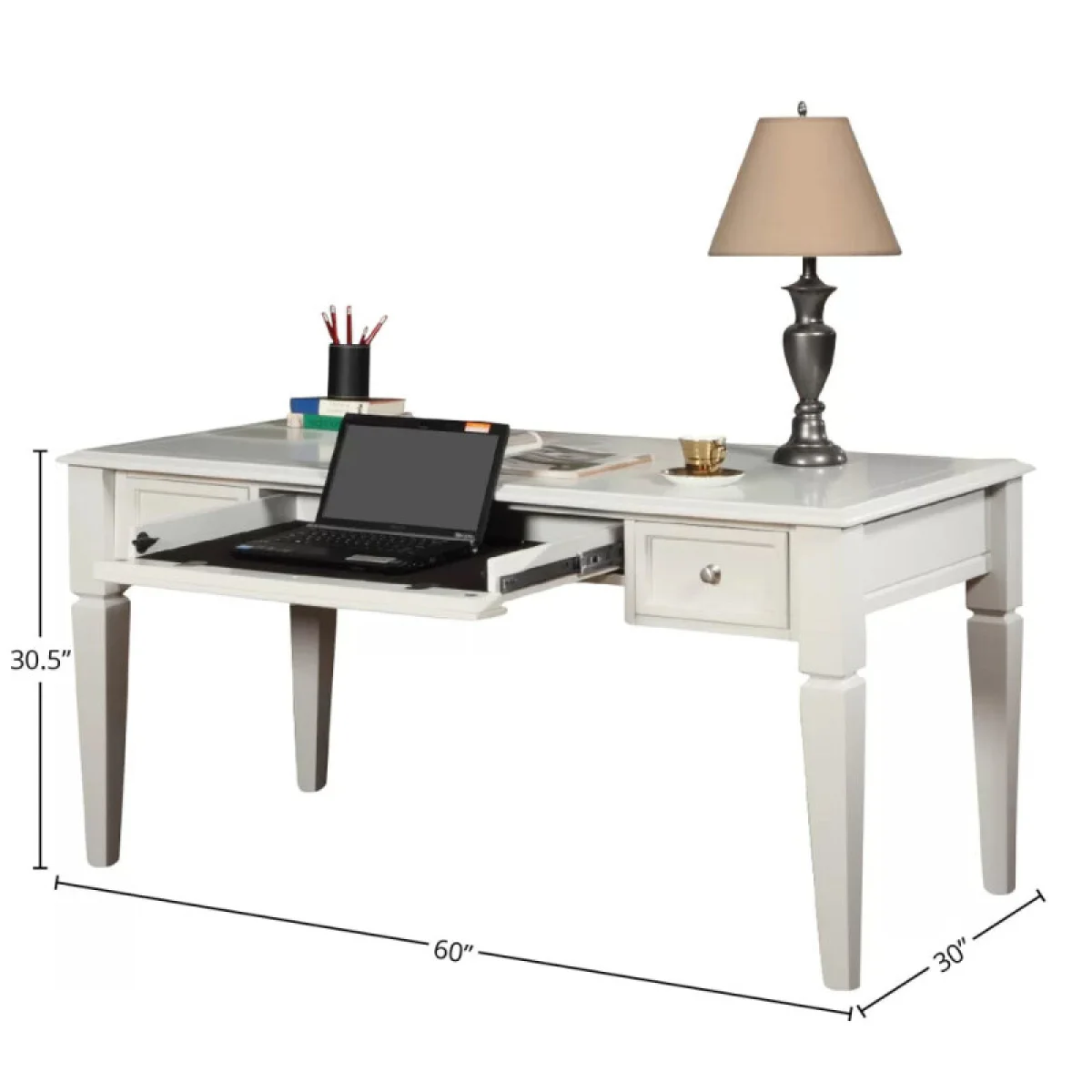 Boca 60 In. Writing Desk Desks black 8