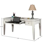 Boca 60 In. Writing Desk Desks black 13