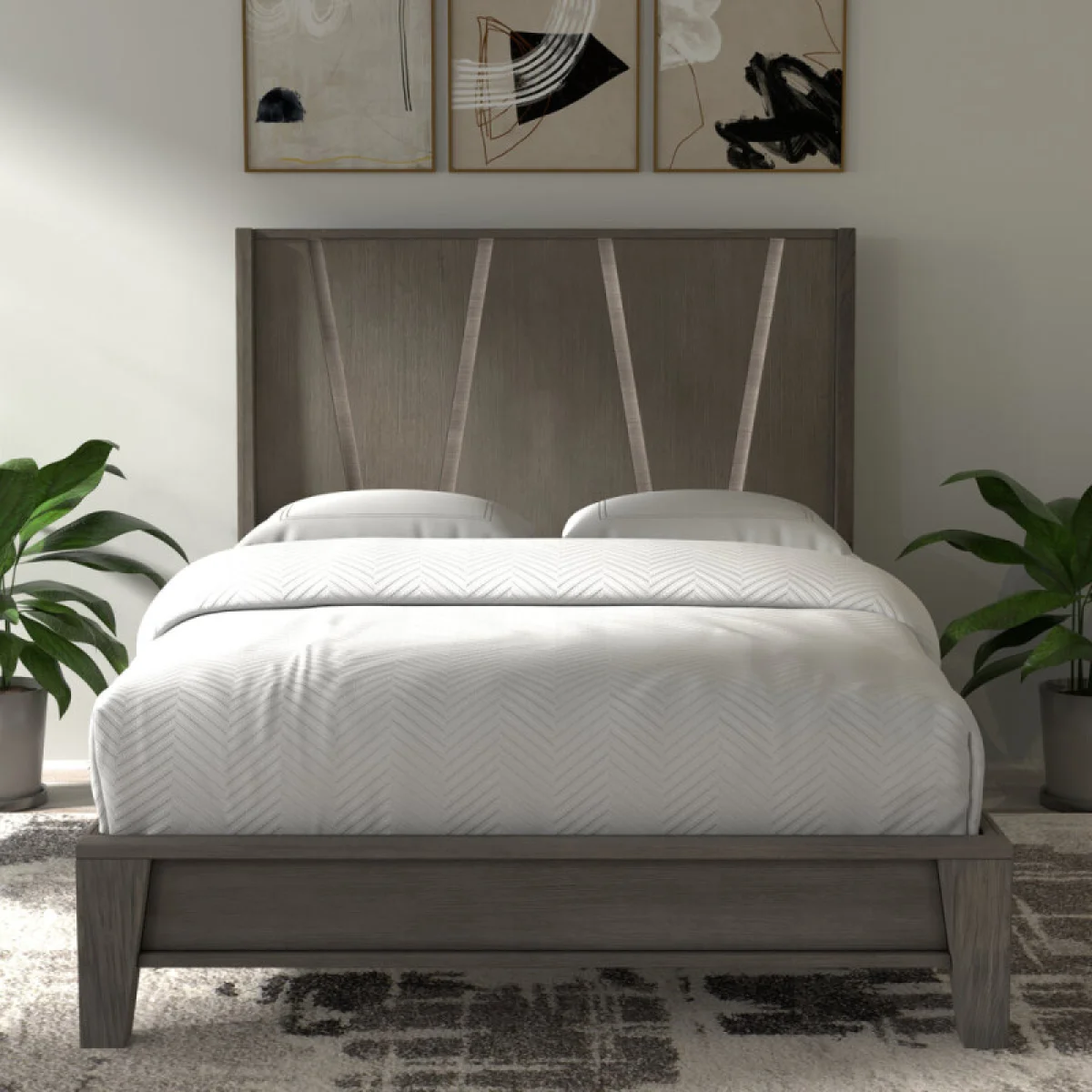 Pure Modern Bedroom Queen 5/0 Panel Bed (1150hb/1150fb/115066r) Beds Beds 10