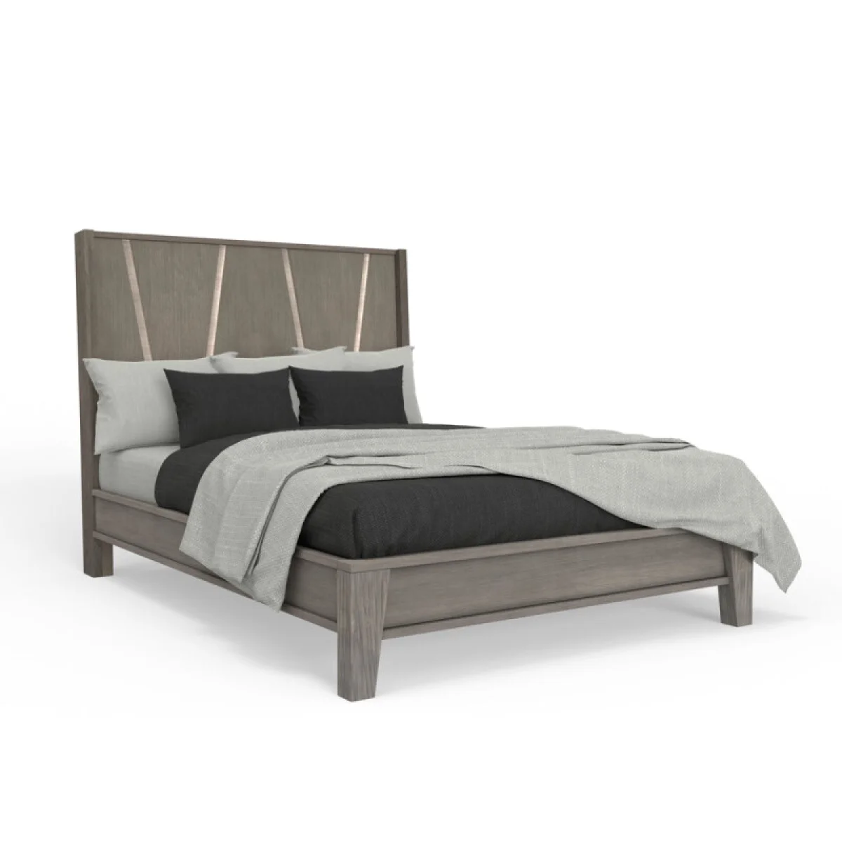 Pure Modern Bedroom King 6/6 Panel Bed (1166hb/1166fb/115066r) Beds Beds 6