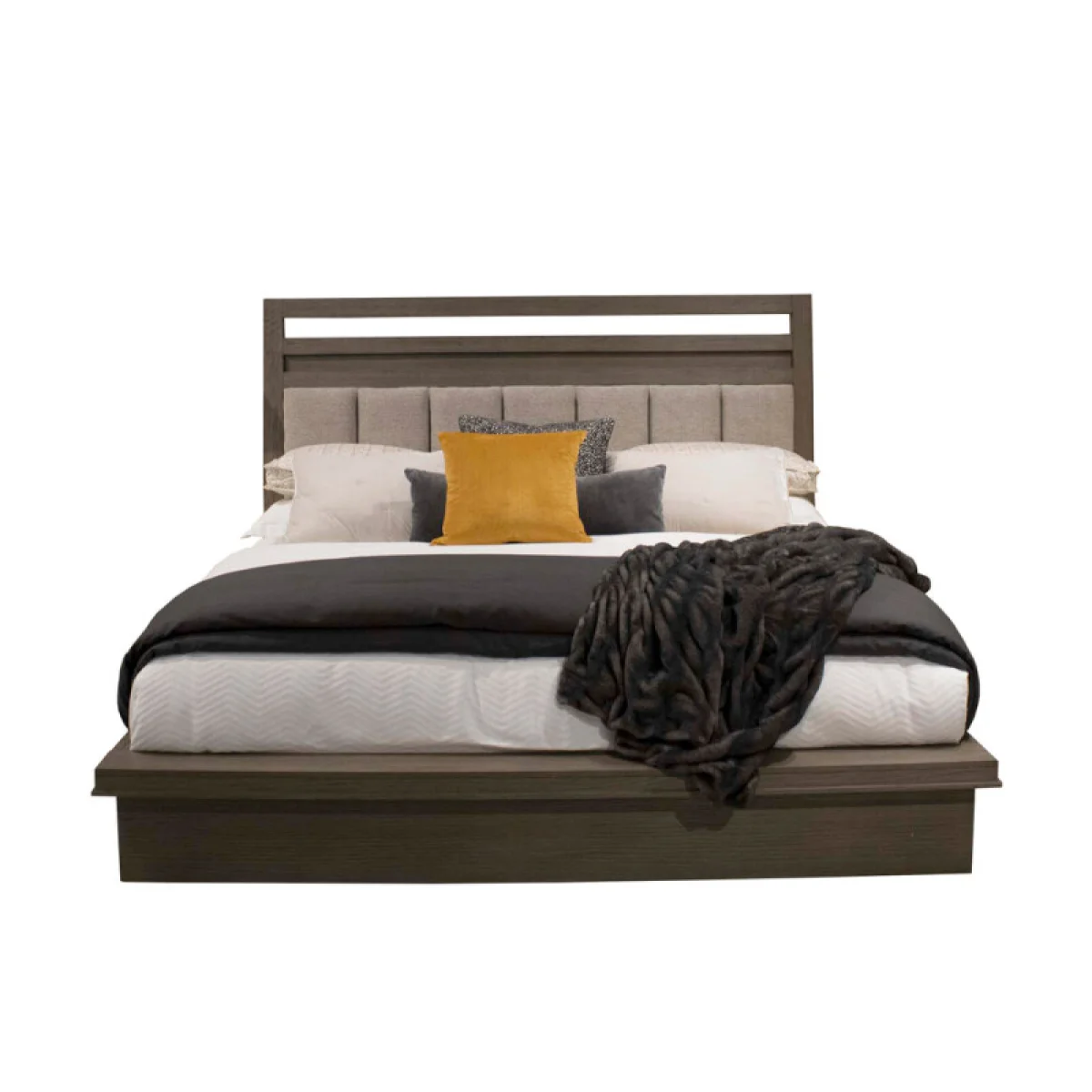 Pure Modern Bedroom Queen 5/0 Platform Bed (1250hb/1250fb/125066r) Beds Beds 8