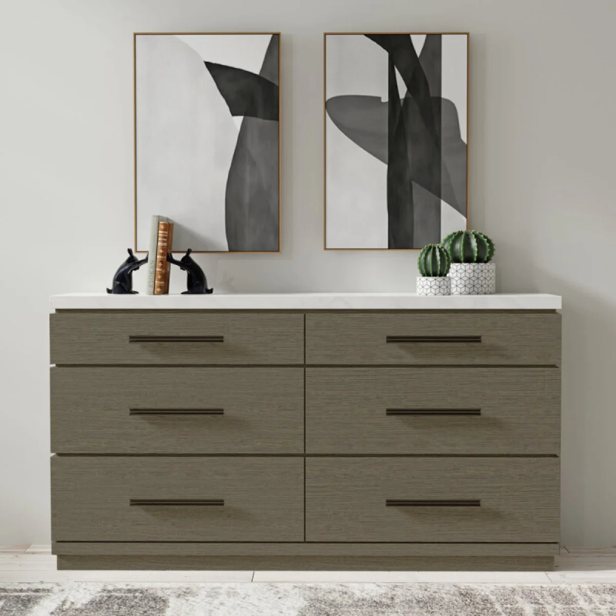 Pure Modern Bedroom Dresser With 6 Drawers Dressers Dressers 4