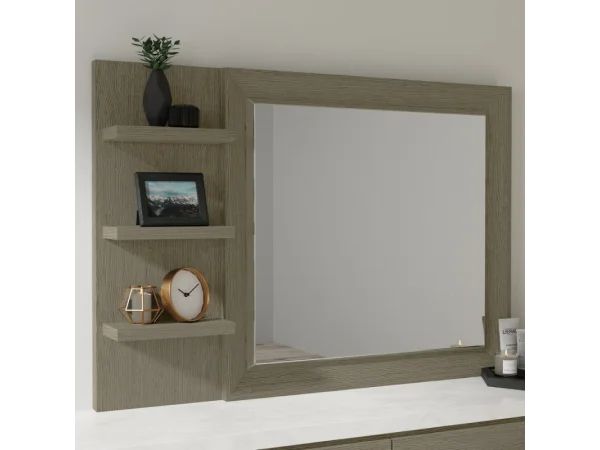 Pure Modern Bedroom Mirror With Shelves Bedroom Mirrors Gray